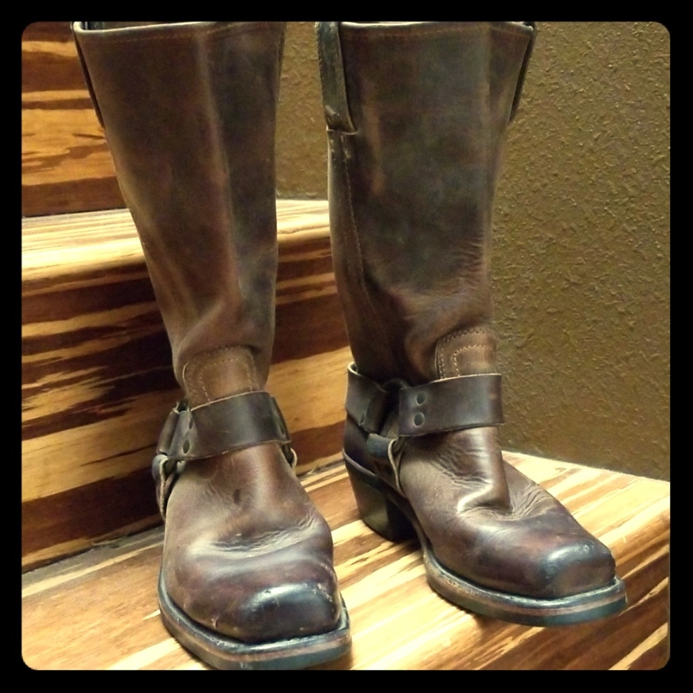 Vintage Frye Motorcycle Boots size 6M